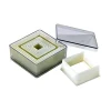 Cerf Dellier Emporte-Pièces Et Découpoirs*9 Découpoirs Carres Lisse Assortis Patisdecor
