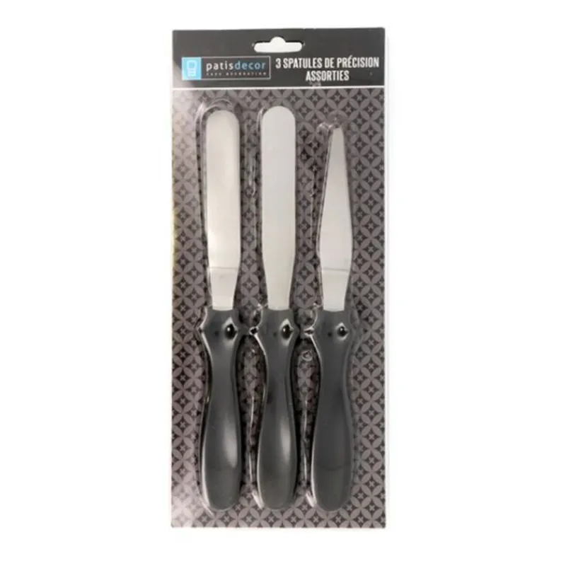 Cerf Dellier Spatules Et Racloirs*3 Spatules De Precision Assorties Patisdecor