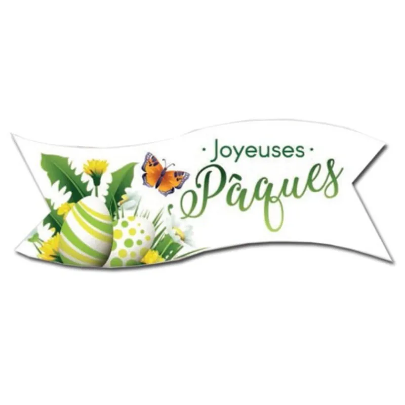 Banderoles Azyme Vertes Joyeuses Pâques (X24)>Cerf Dellier Outlet