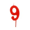 Bougie Anniversaire Chiffre 9 Rouge Patisdecor>Cerf Dellier Discount