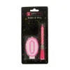 Bougie Musicale Rose + Chiffre 0 Sur Pique>Cerf Dellier Discount