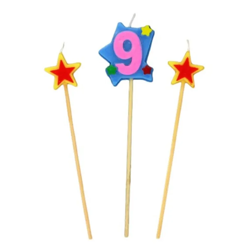 Bougies Chiffre 9 Et Etoiles Sur Piques Patisdecor>Cerf Dellier Discount