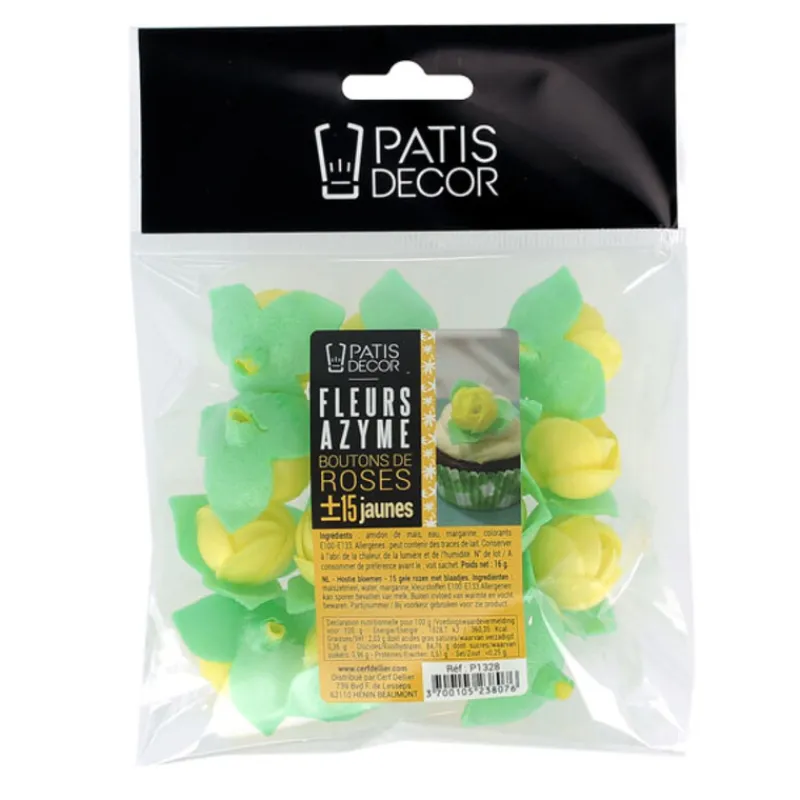 Boutons De Rose Jaune Patisdecor X15>Cerf Dellier Online