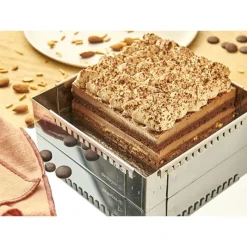 Cerf Dellier Caisses À Génoise*Cadre A Entremets Extensible Inox 30 A 57 Cm De Buyer