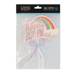 Cake Topper Happy Birthday Arc En Ciel>Cerf Dellier Discount