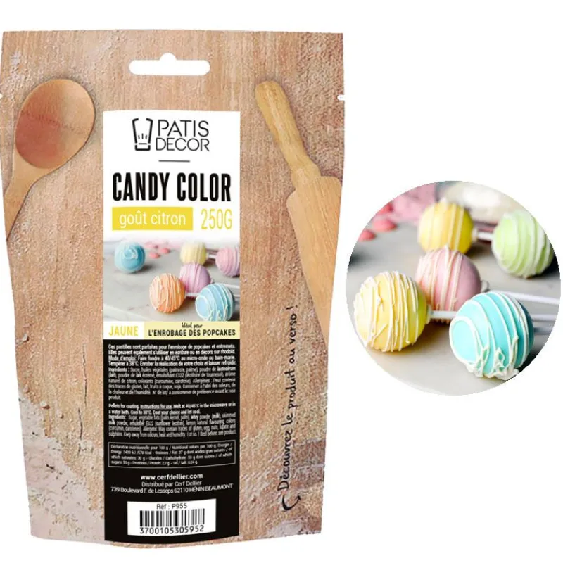 Cerf Dellier Casher*Candy Color Jaunes Gout Citron 250 G