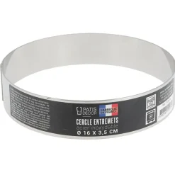 Cerf Dellier Cercles À Patisserie*Cercle A Entremets Inox H 3,5 Cm 16 Cm Patisdecor