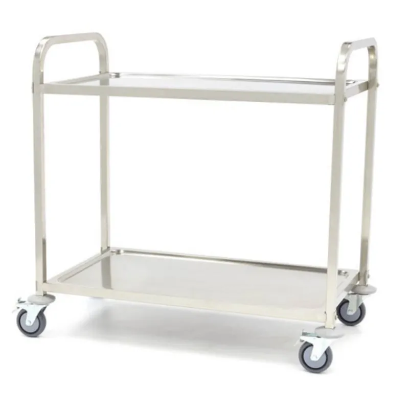 Chariot De Service Inox 2 Niveaux>Cerf Dellier Clearance
