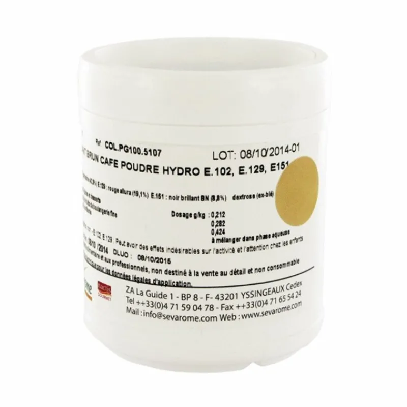 Cerf Dellier Colorants Alimentaires En Poudre*Colorant Poudre Alimentaire Cafe 100 G