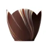 Coupelle Chocolat Marbre Tulip (X 12)>Cerf Dellier Sale
