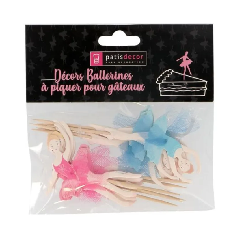 Cupcake Toppers Ballerines Assorties (X 12)>Cerf Dellier Best