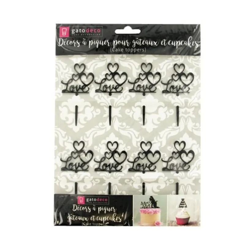 Cupcake Toppers Love (X8)>Cerf Dellier