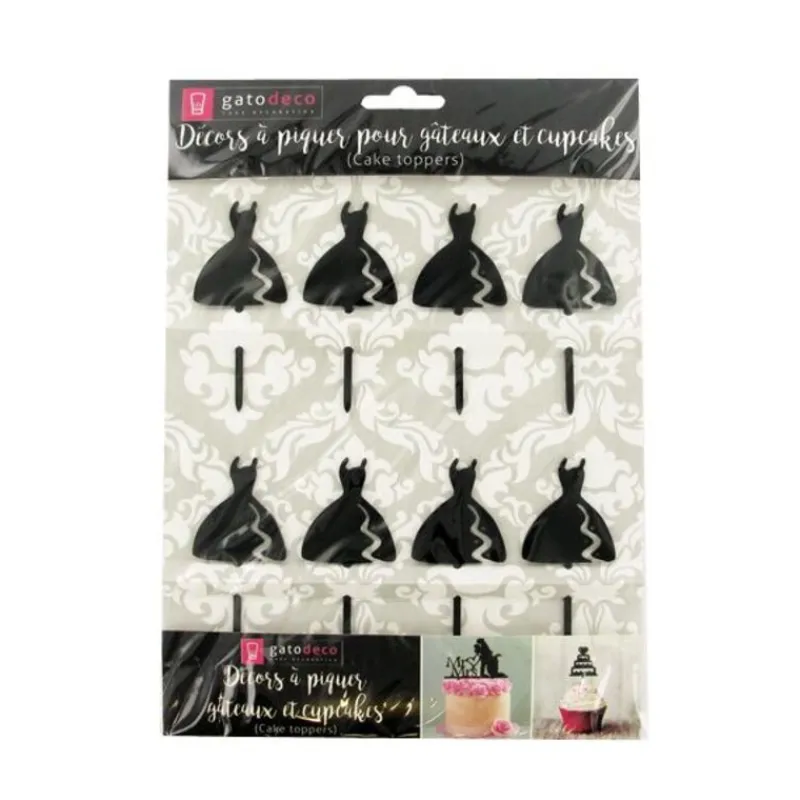 Cupcake Toppers Robe (X 8)>Cerf Dellier Hot