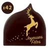 Décorations Chocolat Joyeuses Fêtes Cerf (X42)>Cerf Dellier Discount