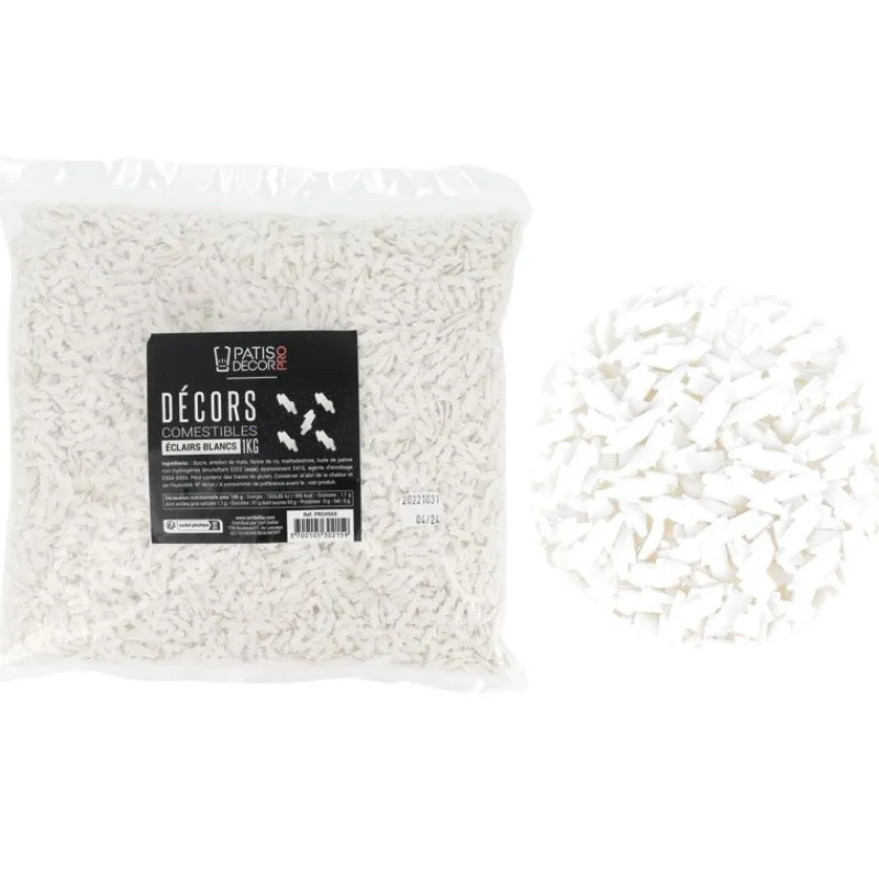 Décors Comestibles Eclairs Blancs 1 Kg>Cerf Dellier Hot