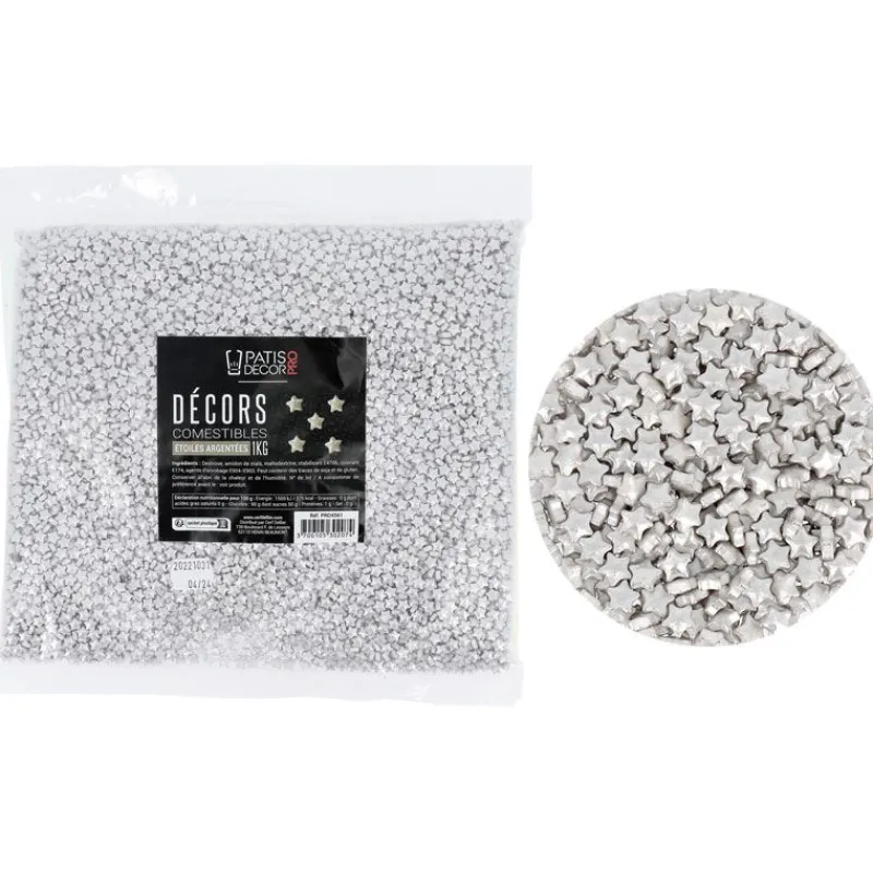 Décors Comestibles EToiles Àrgentees 1 Kg>Cerf Dellier Best