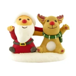 Décors Comestibles Pere Noël Et Renne Assis (X20)>Cerf Dellier Sale