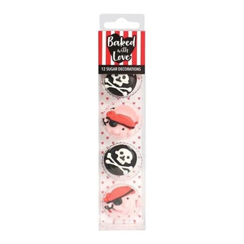Décors Comestibles Pirates Assortis (X12)>Cerf Dellier New