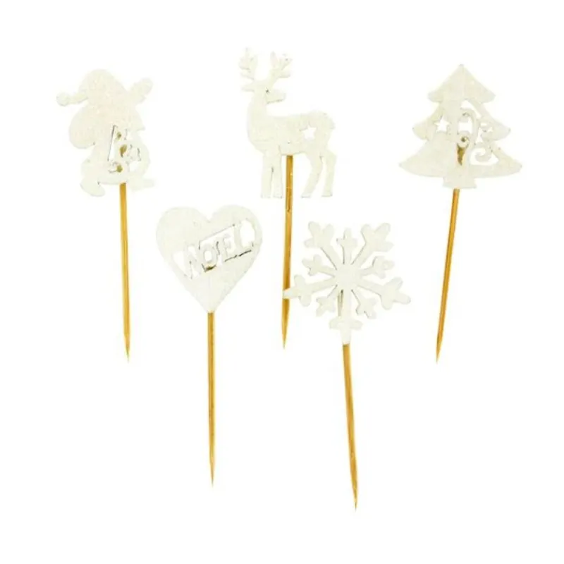 Décors De Noël En Bois Vintage Paillete (X50)>Cerf Dellier