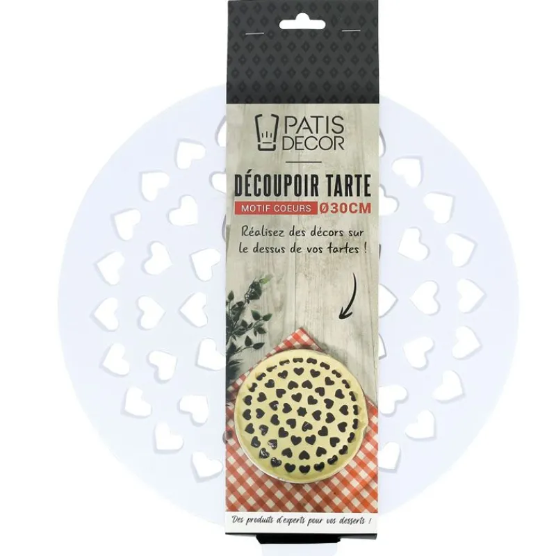 Cerf Dellier Emporte-Pièces Et Découpoirs*Decoupoir A Tarte Coeurs 30 Cm