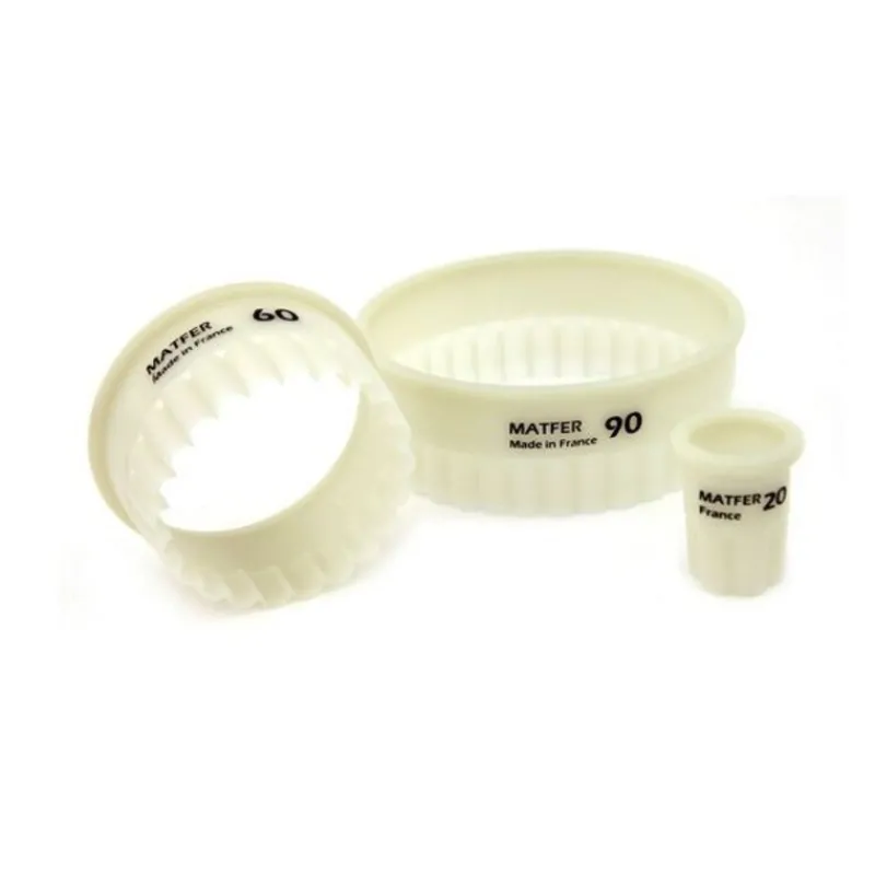 Cerf Dellier Emporte-Pièces Et Découpoirs*Decoupoir Exoglass Rond Cannele 120 Mm