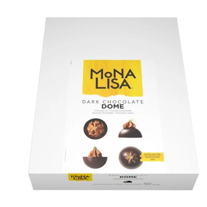 Cerf Dellier Halal*Domes De Chocolat Noir Mona Lisa (X28)
