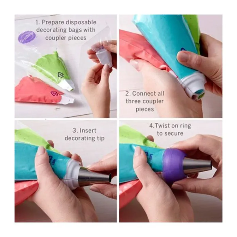 Cerf Dellier Douilles*Douille Pour Kit De Décoration Tricolore Wilton