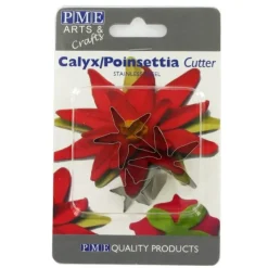 Cerf Dellier Emporte-Pièces Et Découpoirs*Emporte-Pièces Inox Poinsettia Pme (X 3)