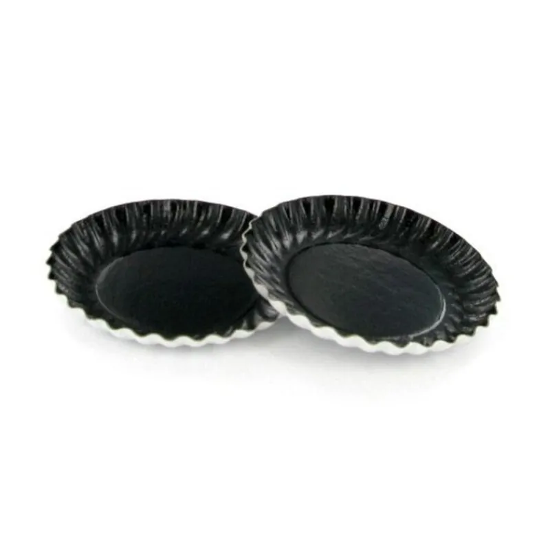 Mini Assiette Carton Ronde Noire 88 Mm (X100)>Cerf Dellier Discount