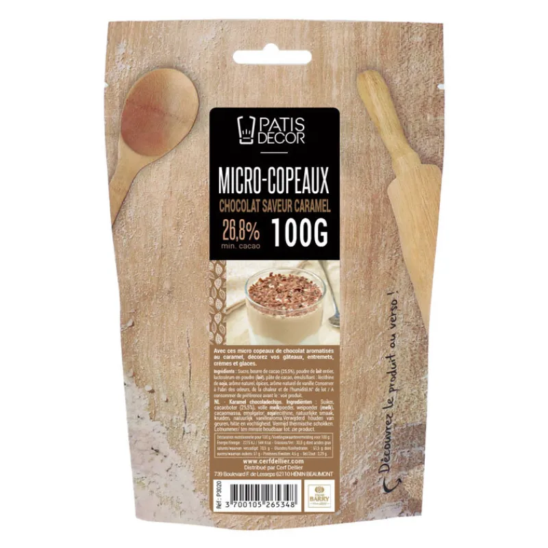 Mini-Copeaux De Chocolat Caramel Patisdecor 100 G>Cerf Dellier Clearance