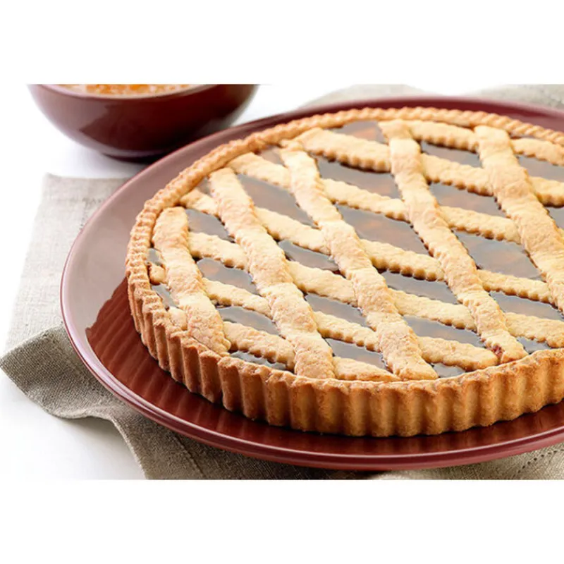 Cerf Dellier Grands Gâteaux*Moule A Tarte Cannele En Silicone 28 Cm