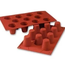 Cerf Dellier Gâteaux Individuels*Moule Silicone 11 Babas 4,5 Cm