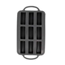 Cerf Dellier Gâteaux Individuels*Moule Silicone 9 Bûchettes Patisdecor