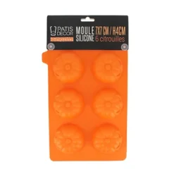 Cerf Dellier Gâteaux Individuels*Moule Silicone 6 Citrouilles 3D Patisdecor