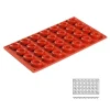 Cerf Dellier Moules À Savarin*Moule Silicone 28 Mini Savarins Ovales