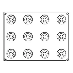 Cerf Dellier Gâteaux Individuels*Moule Silicone Over Pavoni