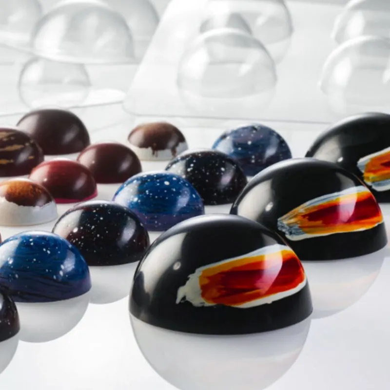 Cerf Dellier Moules Chocolat*Moules Chocolat Demi Spheres Assortis (X6)