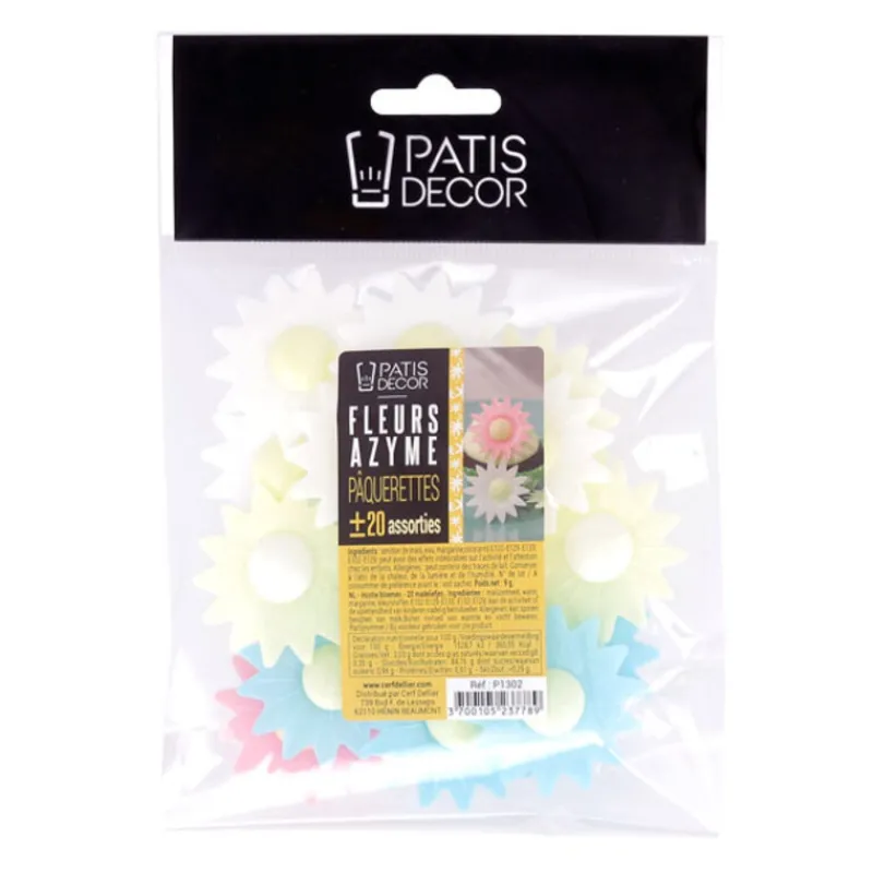Paquerettes Assorties En Azyme Patisdecor X20>Cerf Dellier Online