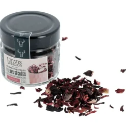 Petales D'Hibiscus Rouges Sechees Patisdecor 15 G>Cerf Dellier New