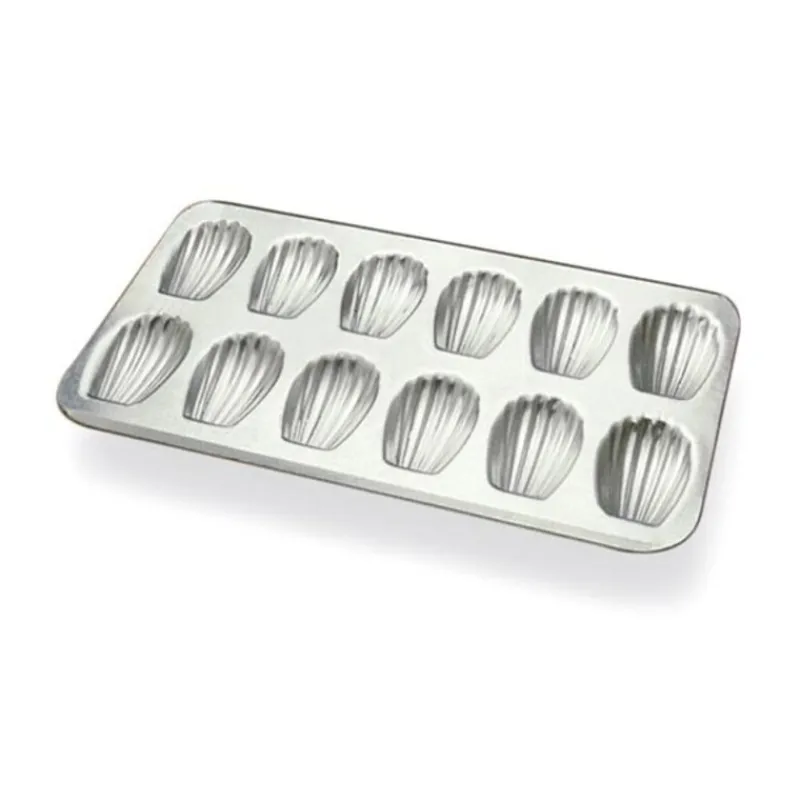 Cerf Dellier Moules À Madeleine*Plaque A 12 Madeleines En Fer Blanc Gobel