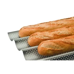 Plaque A Baguettes Perforee Antiadhesive 4 Baguettes><noscript><img width=
