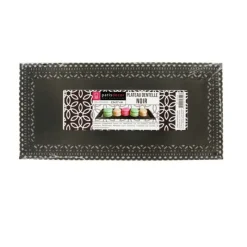 Plateau Dentelle Rectangulaire Noir Patisdecor>Cerf Dellier New