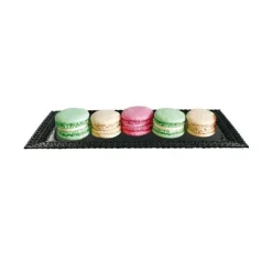 Plateau Dentelle Rectangulaire Noir Patisdecor>Cerf Dellier New