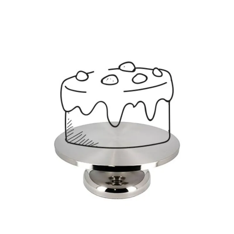 Plateau Tournant Pro Pour Gateau En Inox Patisdecor>Cerf Dellier Online