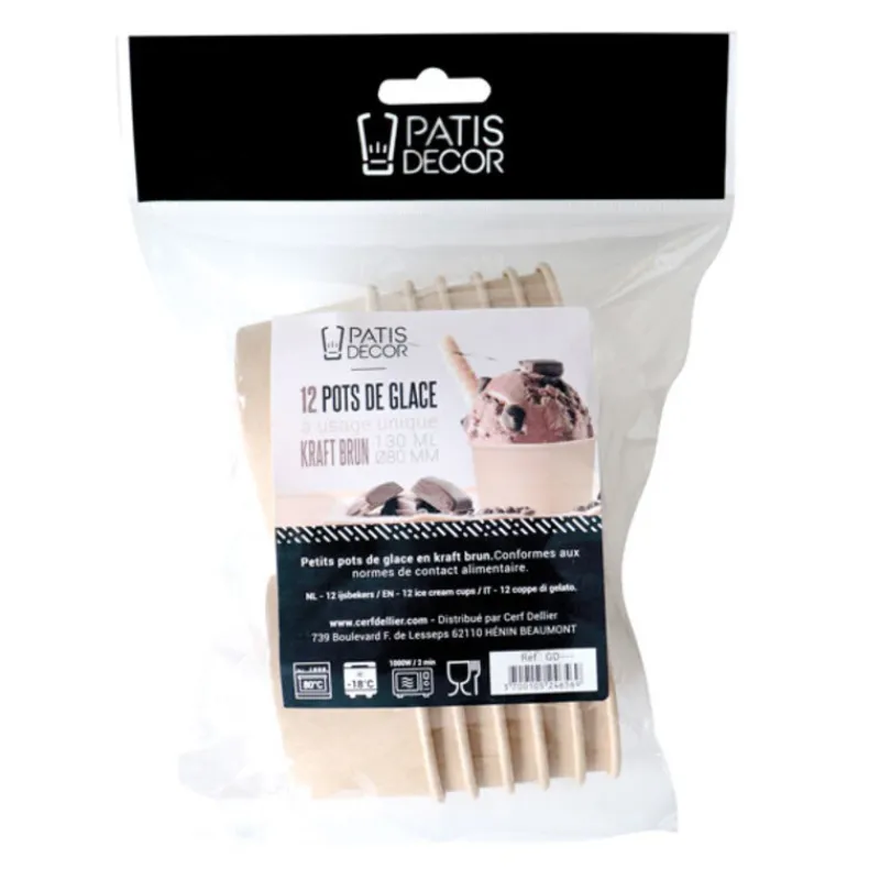 Pot A Glace 13 Cl Patisdecor (X 12)>Cerf Dellier Online