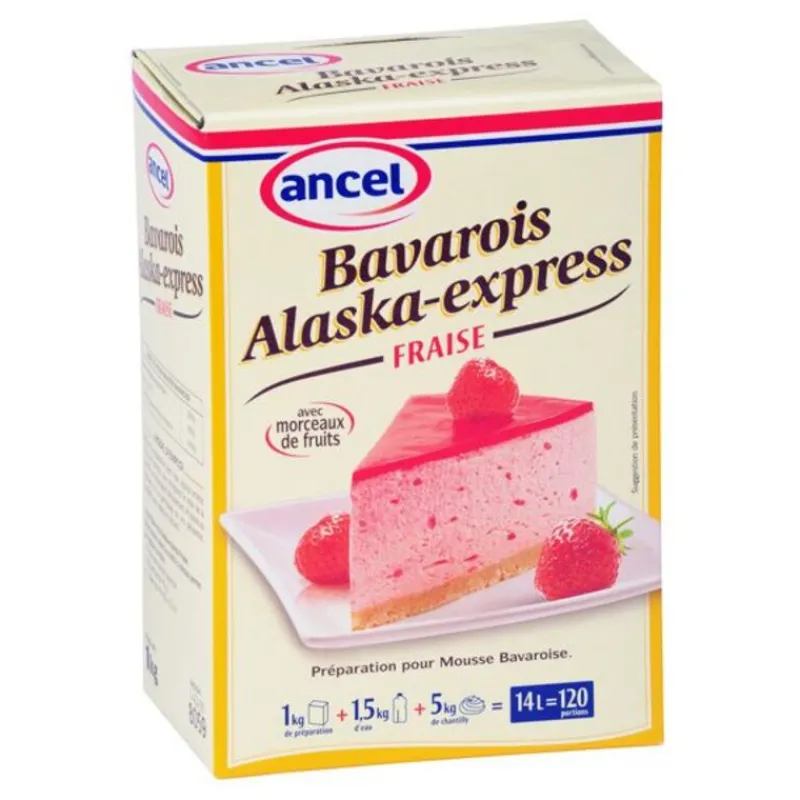 Cerf Dellier Préparations Bavarois*Preparation Bavarois Fraise Alaska Express 1 Kg