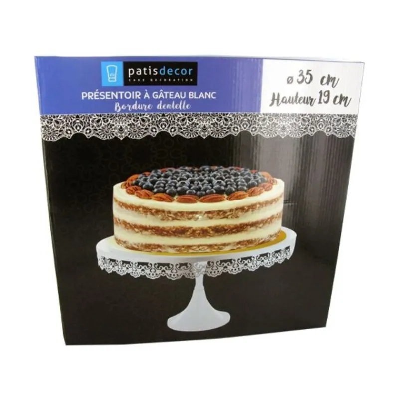 Presentoir Gateau Broderie 35 Cm>Cerf Dellier Hot