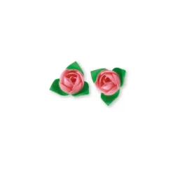 Roses Roses Avec Feuilles Patisdecor X10>Cerf Dellier