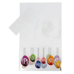 Sachets Bonbons Oeufs Pâques + Liens 14 X 23 Cm (X10)>Cerf Dellier Clearance