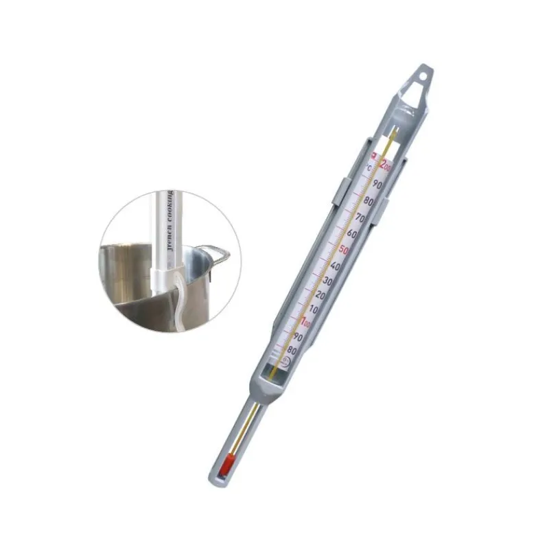 Thermomètre Confiseur En Verre Avec Gaine De Protection +80 +200C>Cerf Dellier